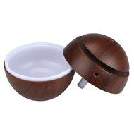 Ecurson LED Touch Wooden Aroma Ultrasonic Humidifier USB Essential Oil Diffuser Cute Round Home Office Air Purifier... N15
