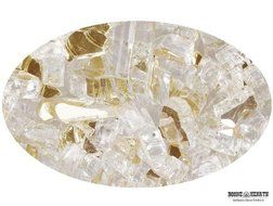 10 LB Bag of 1/4" Gold Rush Reflective Fire Glass