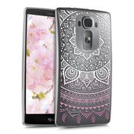 kwmobile Elegant and light weight Crystal Case Design Indian sun for LG G Flex 2 in light pink white transparent N20