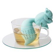 Huayoung 3-pcs Cut Squirrel Tea Infusers Safe &amp; Convenient Silicone Tea Filters (Blue) N2