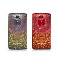 kwmobile Elegant and light weight Crystal Case Design Indian sun for LG G Flex 2 in light pink white transparent N25