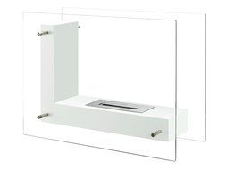 Ignis Ventless Bio Ethanol Fireplace Vitrum L White N4