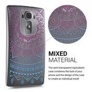 kwmobile Elegant and light weight Crystal Case Design Indian sun for LG G Flex 2 in light pink white transparent N29