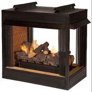 Premium VF 36 inch Peninsula Fire Box - Louvered