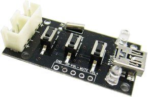 Yeeco Mini USB Audio Amplifier 5V Power Supply Power Audio Module+Audio Input Mini 2.0 with 3D Volume Adjustment