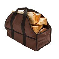 Firewood Log Carrier Durable Heavy Duty Canvas Firewood Tote Bag Fireplace Wood Stove Accessories N5