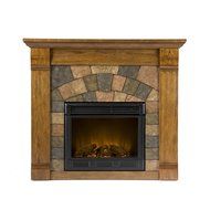 Southern Enterprises Elkmont Oak Electric Fireplace N8