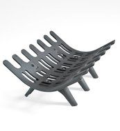 Small Cast Iron Deep-Bed Fireplace Grate