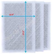 Dynamic Air Cleaner Replacement Filter Pads 14x20 Refills (3 Pack) White N2