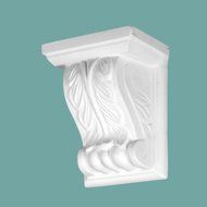 Victorian Wall Fireplace Corbel White Urethane Vintage | Renovators Supply