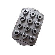 Startony Non Stick Muffin Cupcake Molds 12 Cups Baking Pan Loose Base Tray Dessert Pan Round