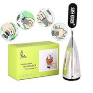 Super Kitchen Ultra Fine Premium Stainless Steel Tea Infuser With Brush Strainer Filters Tea Interval Diffuser... N2