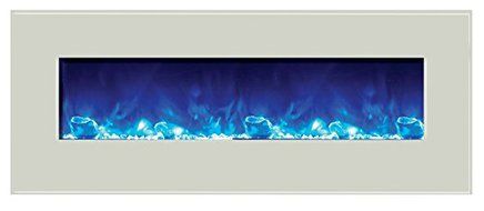 Amantii WM-BI-48-5823-WHTGLS Electric Fireplace N22
