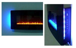 Urbana Muskoka 35" Curved Wall Mount Electric Fireplace w/ LED Flame Effect N5