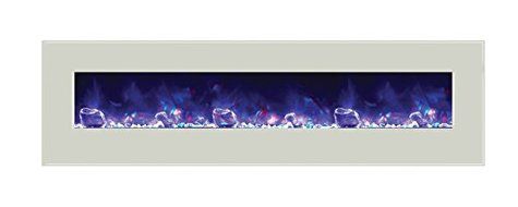 Amantii WM-BI-48-5823-WHTGLS Electric Fireplace N25