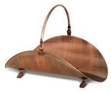 Pilgrim Home and Hearth 19427 Napa Forge Kentfield Wood Holder, Antique Copper N2