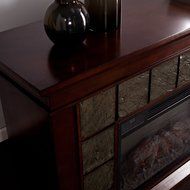 Southern Enterprises Mendicino Wide Firebox Electric Fireplace N4