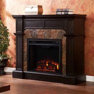 Electric Fireplace Heater Remote Control Adjustable Heat Free Standing 1500w N4