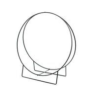 Minuteman International Wrought Iron Wood Hoop, 48-Inch H