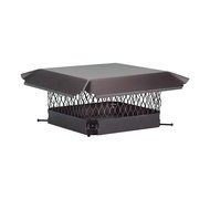 Woodeze 13" x 13" Home Saver Spark Arrester Wood Stove Black Galvanized Single Flue Cap