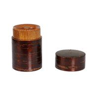 Geeklife&reg;Creative Retro Cherry Bark Wood Tea Caddy,Japanese Handcraft Tea Canister,Natural Wooden Tea Container... N3