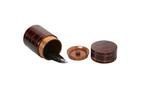 Geeklife&reg;Creative Retro Cherry Bark Wood Tea Caddy,Japanese Handcraft Tea Canister,Natural Wooden Tea Container... N4