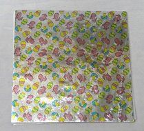 6&quot; X 6&quot; Easter Print Confectionery Foil Wrappers Candy Wrappers Candy Making Supplies