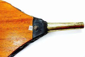 Dutch Vintage Fireplace Bellows,Wood,hand painted,Metal air blower N4