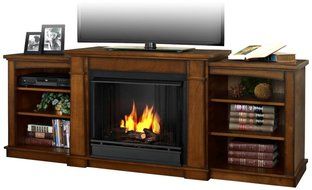 Real Flame Hawthorne Gel Fireplace - Burnished Oak N7