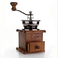 Zimo Vintage Manual Hand Crank Wooden Metal Coffee Pepper Herb Mill Spice Grinder New