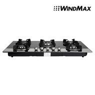 Brand New 35.5 inch Checked Glass 5 Burner Built-In Stove NG Gas Cooktops Cooker N2