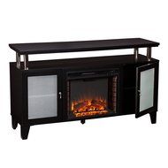 Cabrini Media Fireplace - Black N4