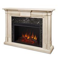 Real Flame 8030E-WW Maxwell Grand Electric Fireplace, Large, Whitewash