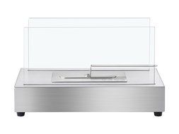 Ignis Portable Tabletop Ventless Bio Ethanol Fireplace - Tower (Stainless Steel) N15