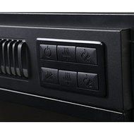Black Metal 30-inch Wide Electric Firebox Insert With Automatic Shut-off Function Prevents The Fireplace From... N2