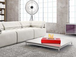 Ignis Portable Tabletop Ventless Bio Ethanol Fireplace - Tower (Stainless Steel) N17
