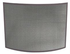 Single Panel Curved Bronze Wrought Iron Screen