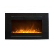 MCM3 40&rdquo; Wall Mounted/build-in Electric Fireplace,Black,W40''xH28''XD5'',Four Levels Flame Brightness Adjustment...