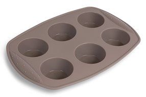 Internet&rsquo;s Best Silicone Cake Mold | 6 Cup | Cupcake Tray | Cake Baking Mold | BPA Free | Dishwasher Safe N2