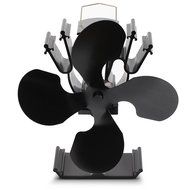 2016 Model - Kenley Heat Powered Eco Friendly Stove Top Fan for Fireplace Wood Log Coal Fire Burner - 4 Blades N8