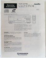 Pioneer CLD-D704 Laserdisc Player N2