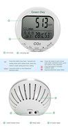 AZ 7788 Desktop Indoor Air Quality CO2 Meter Temperature Relative Humidity Monitor White N4