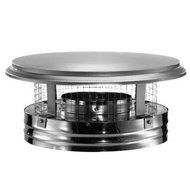 DuraVent 9184 Galvanized DuraPlus 7" Class A Chimney Pipe Chimney Cap with Spark Arrestor