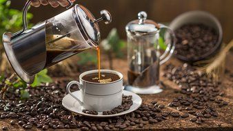 Ovente FSC12S 12oz Stainless Steel French Press Coffee Maker, Great for Brewing Coffee and Tea, 3 cup, Nickel... N3