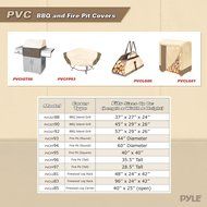 Pyle PVCFP95 Armor Shield Patio Fire Pit Cover, 40 by 40-Inch, Fits Square Fire Pit N4
