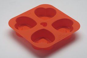 Silicone 4 Half-Sphere Round Mold - Premium Quality - Unique Food Grade, Durable, Attractive By Qvob N2