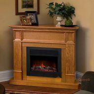 Gracelove 28.5" Embedded Fireplace Electric Insert Heater Glass View Log Flame Remote Control N2