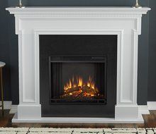 Real Flame 5010E-W Thayer Electric Fireplace, White N2