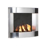SEI Stainless Steel Wall Mount Fireplace N3