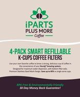 4 Reusable Single Cup Keurig Solo Filter Pod Coffee Stainless Mesh (iPartsPlusMore